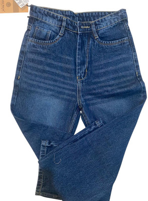 bae rich Straight Fit Women Dark Blue Jeans