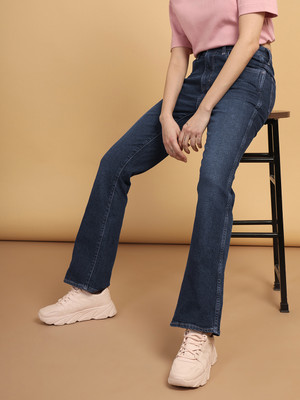 Wrangler Boot-Leg Women Dark Blue Jeans