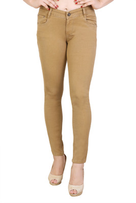 FCK-3 Slim Women Gold Jeans