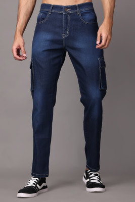 ZAYSH Regular Men Dark Blue Jeans