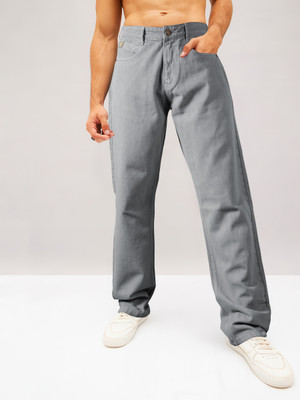 JUST BLACK Loose Fit Men Grey Jeans