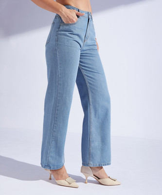 Miss Chase Flared Women Blue Jeans