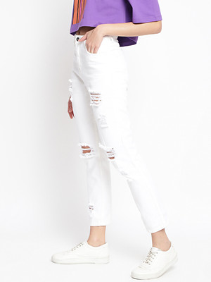 Belliskey Regular Women White Jeans