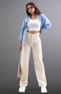 PINKLIT Regular Women Beige Jeans