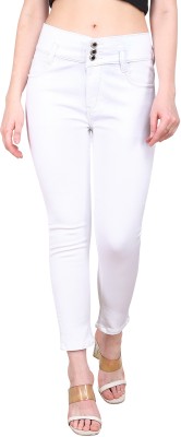 TAHURA Skinny Women White Jeans