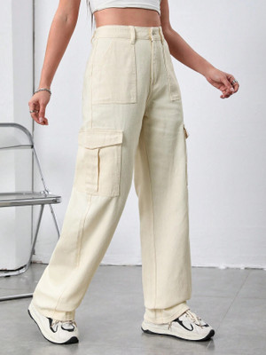 BLESSICA Regular Women Beige Jeans