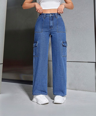 WHISQ Loose Fit Women Blue Jeans