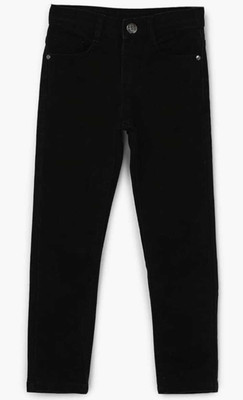 Fashionhub Slim Boys Black Jeans