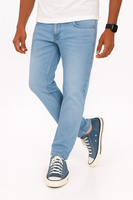 FOXTRAMP Tapered Fit Men Light Blue Jeans