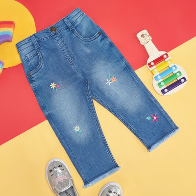 Pantaloons Baby Regular Baby Girls Blue Jeans