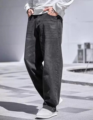 DENIM FIT Straight Fit Men Dark Grey Jeans