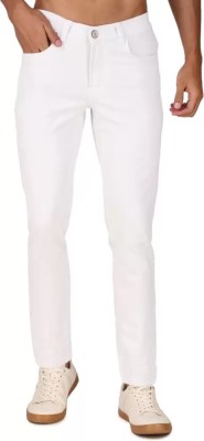 Flarex Relaxed Fit Men White Jeans