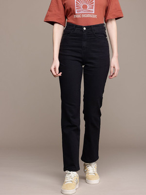 Roadster Straight Fit Women Black Jeans