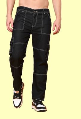 Flaring Regular Men Black Jeans
