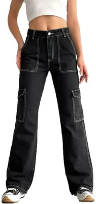 rajni global Relaxed Fit Boys & Girls Black Jeans