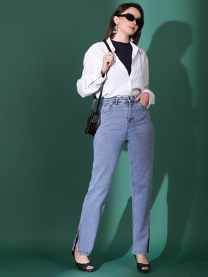 KOTTY Straight Fit Women Light Blue Jeans