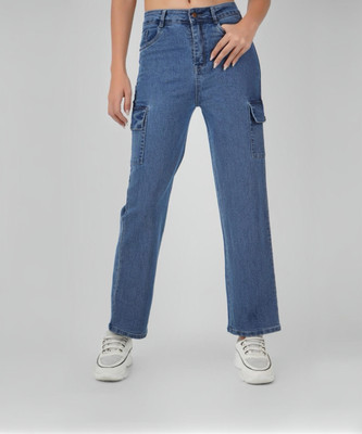KILLER Straight Fit Girls Blue Jeans