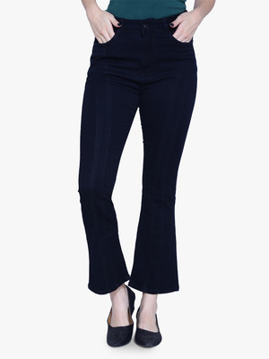FCK-3 Boot-Leg Women Black Jeans