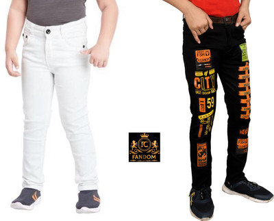 Fandom Collection Regular Boys Multicolor Jeans(Pack of 2)