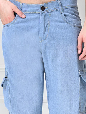 Nalaka Loose Fit Men Light Blue Jeans