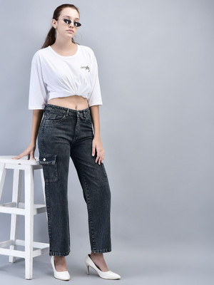 HouseOfCommon Boot-Leg Women Grey Jeans