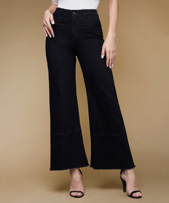 Miss Chase Loose Fit Women Black Jeans