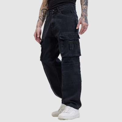 Snitch Regular Men Black Jeans
