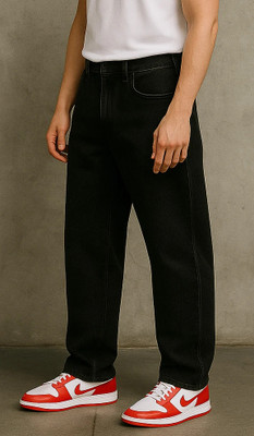 Zaba Denim Loose Fit Men Black Jeans