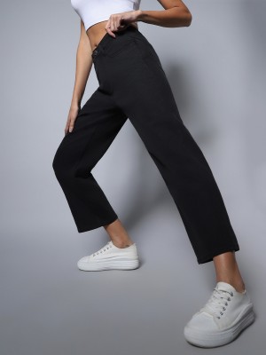 High Star Flared Women Black Jeans