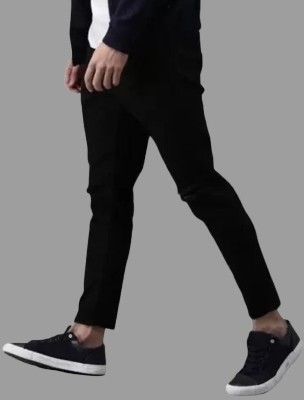 POKHINDA Skinny Men Black Jeans