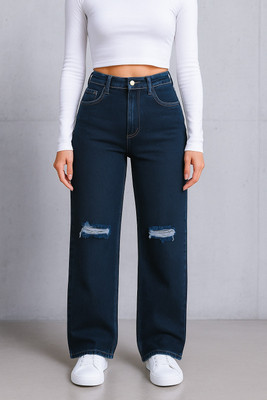 Hayler Boot-Leg Women Dark Blue Jeans