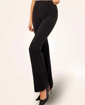 RKFAISHO Flared Women Black Jeans