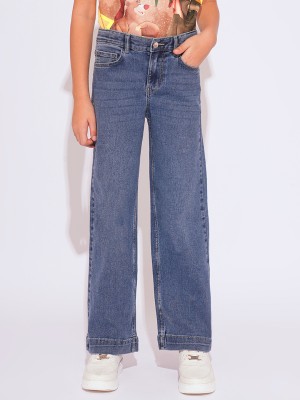 VERO MODA Straight Fit Girls Blue Jeans