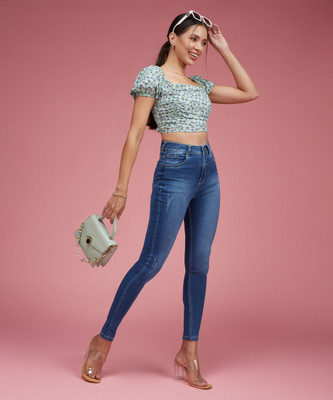 Miss Chase Skinny Women Blue Jeans