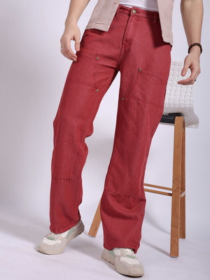 The Indian Garage Co. Regular Men Red Jeans