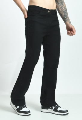 linaria Relaxed Fit Men Black Jeans