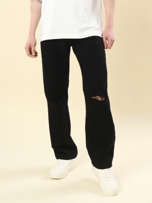 UNITED DENIM Relaxed Fit Men Black Jeans