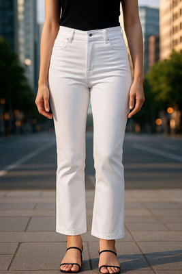 YES TEN Straight Fit Women White Jeans