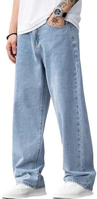 M Q Denim Loose Fit Men Light Blue Jeans
