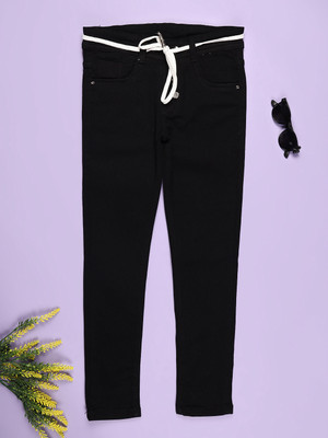 V-MART Slim Girls Black Jeans