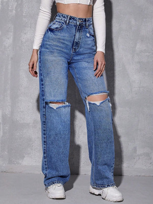 NSTRADER Regular Women Dark Blue Jeans