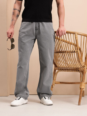Mast & Harbour Relaxed Fit Men Grey Jeans