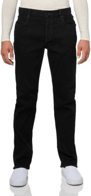 itup Straight Fit Men Black Jeans