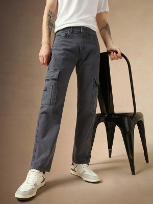 Dennis Lingo Relaxed Fit Men Grey Jeans