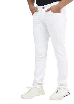 Vastriq Regular Men White Jeans