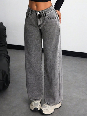 LTA Straight Fit Women Grey Jeans