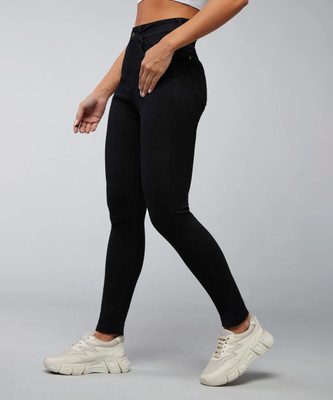 DOLCE CRUDO Skinny Women Black Jeans