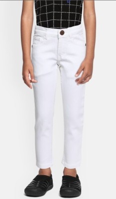 JAKSH PRO Slim Boys White Jeans