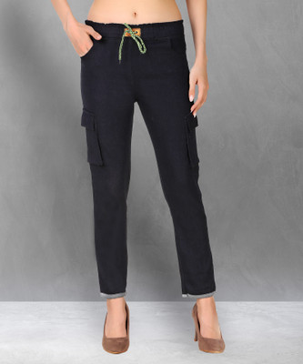 DenimStory Regular Women Blue, Black Jeans