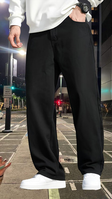 PE GENZ TRENDS Boyfriend Men Black Jeans